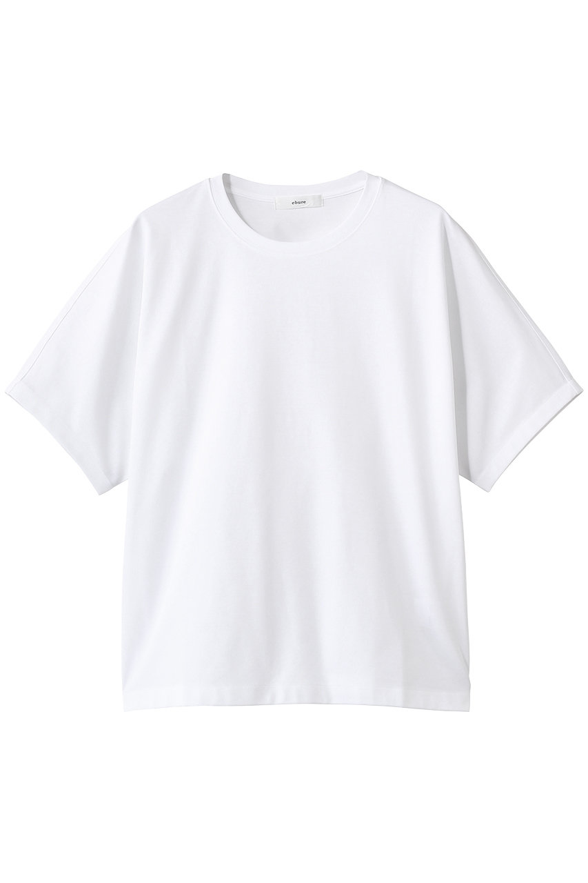 エブール/ebureの【予約販売】スーピマコットンスタンダード クルーネックカットソー(ホワイト/9910900447/ebcs15)