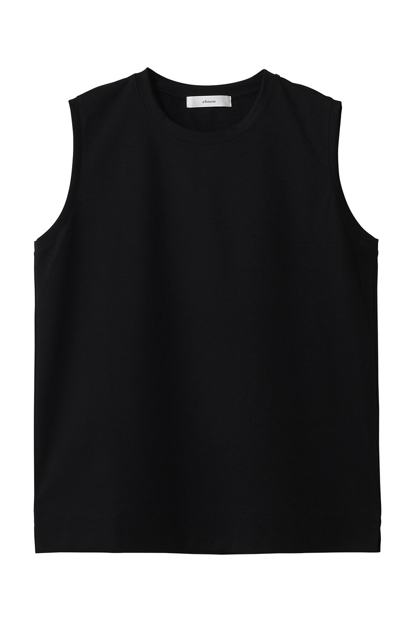 エブール/ebureの【予約販売】スーピマコットンスタンダード ノースリーブトップス(ブラック/9910900448/ebcs16)