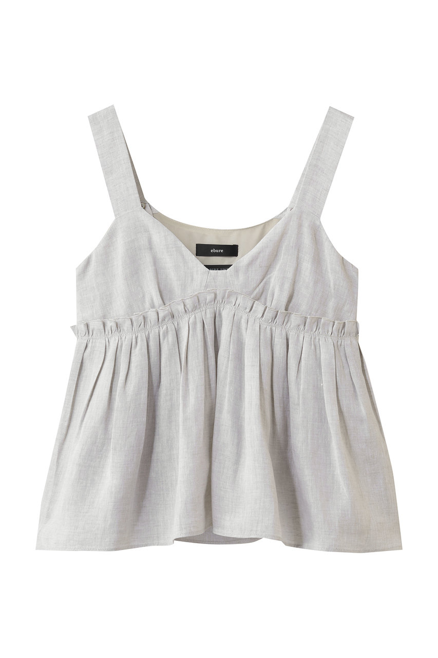 エブール/ebureの【4/3 0:00販売開始】ライトピュアリネン ショートキャミソール(ライトベージュ/4310700641/26SSBL30)