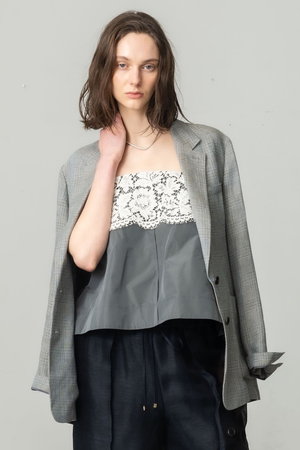 エブール/ebureの【4/3 0:00販売開始】シルキータフタ フレンチレースキャミソール(110400/110401)