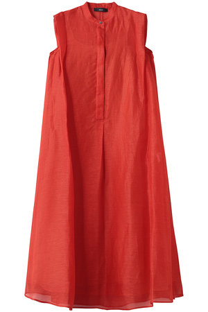 エブール/ebureの【4/3 0:00販売開始】リネンシルクシアー オーガンジーワンピース(110500/110503)