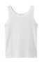 【4/3 0:00販売開始】クリアナチュラルテレコ タンクトップ エブール/ebure ホワイト