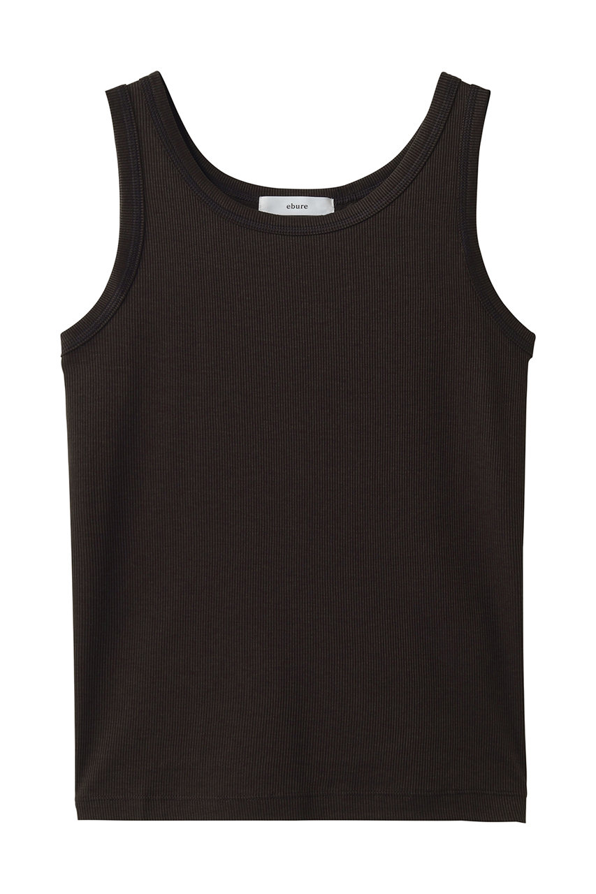 エブール/ebureの【4/3 0:00販売開始】クリアナチュラルテレコ タンクトップ(ブラウン/4310900537/26SSCS09)