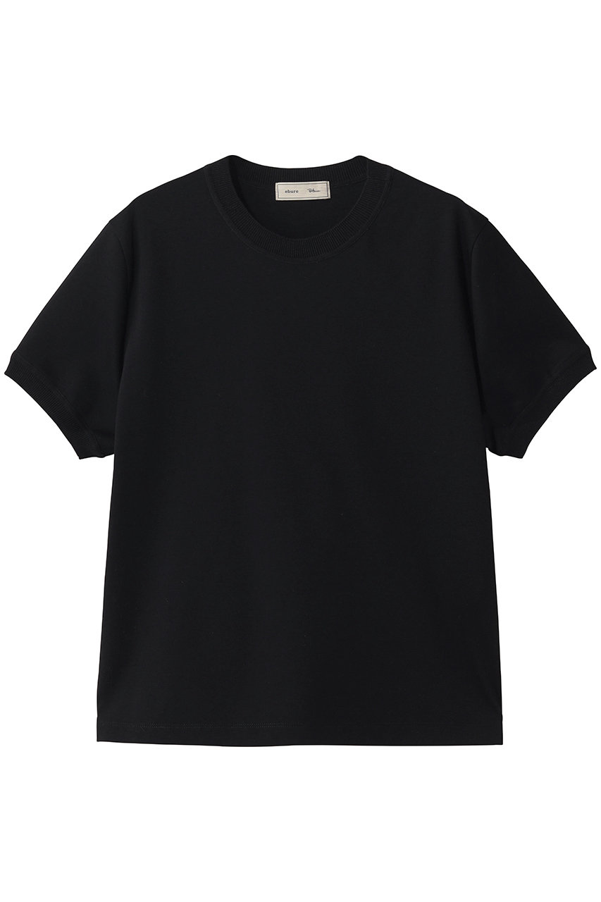 エブール/ebureの【4/4 12:00販売開始】【ebure×Ron Herman】ニットパーツコットンポンチ Tシャツ(ブラック/4310900431/26SSCS06)