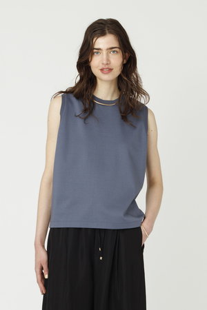 エブール/ebureの【ebure×Ron Herman】ニットパーツコットンポンチ スリーブレストップス