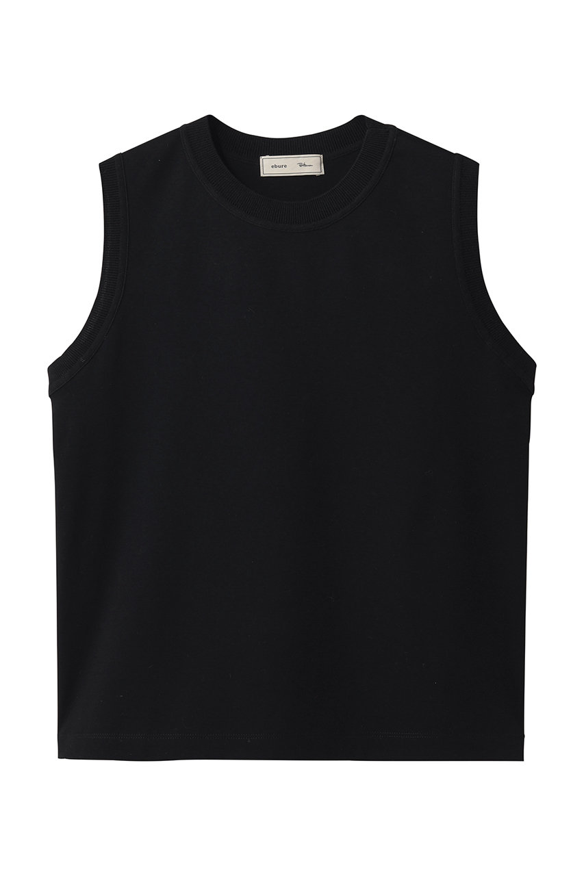 エブール/ebureの【4/4 12:00販売開始】【ebure×Ron Herman】ニットパーツコットンポンチ スリーブレストップ(ブラック/4310900433/26SSCS07)