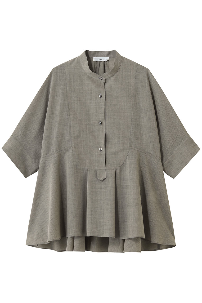 ドライシアーウール フレアブラウス