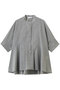 【予約販売】ドライシアーウール フレアブラウス エブール/ebure トップグレー