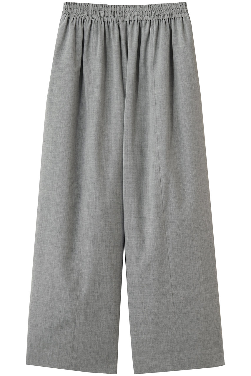 エブール/ebureの【予約販売】ドライシアーウール イージーワイドパンツ(トップグレー/4310600636/26SSPT19)