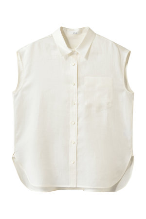 エブール/ebureの【予約販売】ラミーサテン ノースリーブシャツ