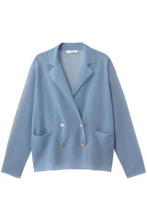 エブール/ebureの【予約販売】ライトシアーニット ジャケットカーディガン(110300/110303)