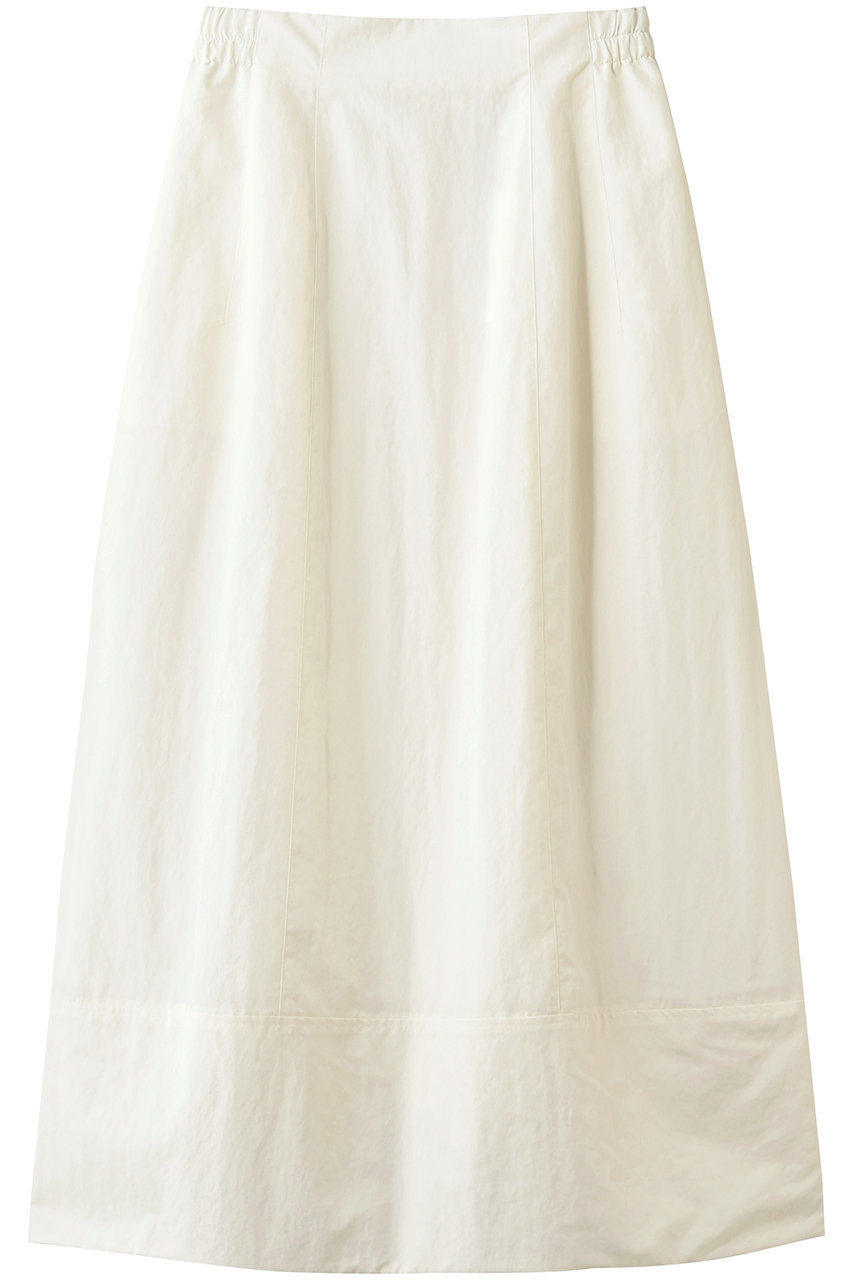 エブール/ebureの【予約販売】【店舗限定】コットンナイロンウェザークロス ドライタッチ イージーバレルスカート(ホワイト/4310500268/26SSSK02KK)