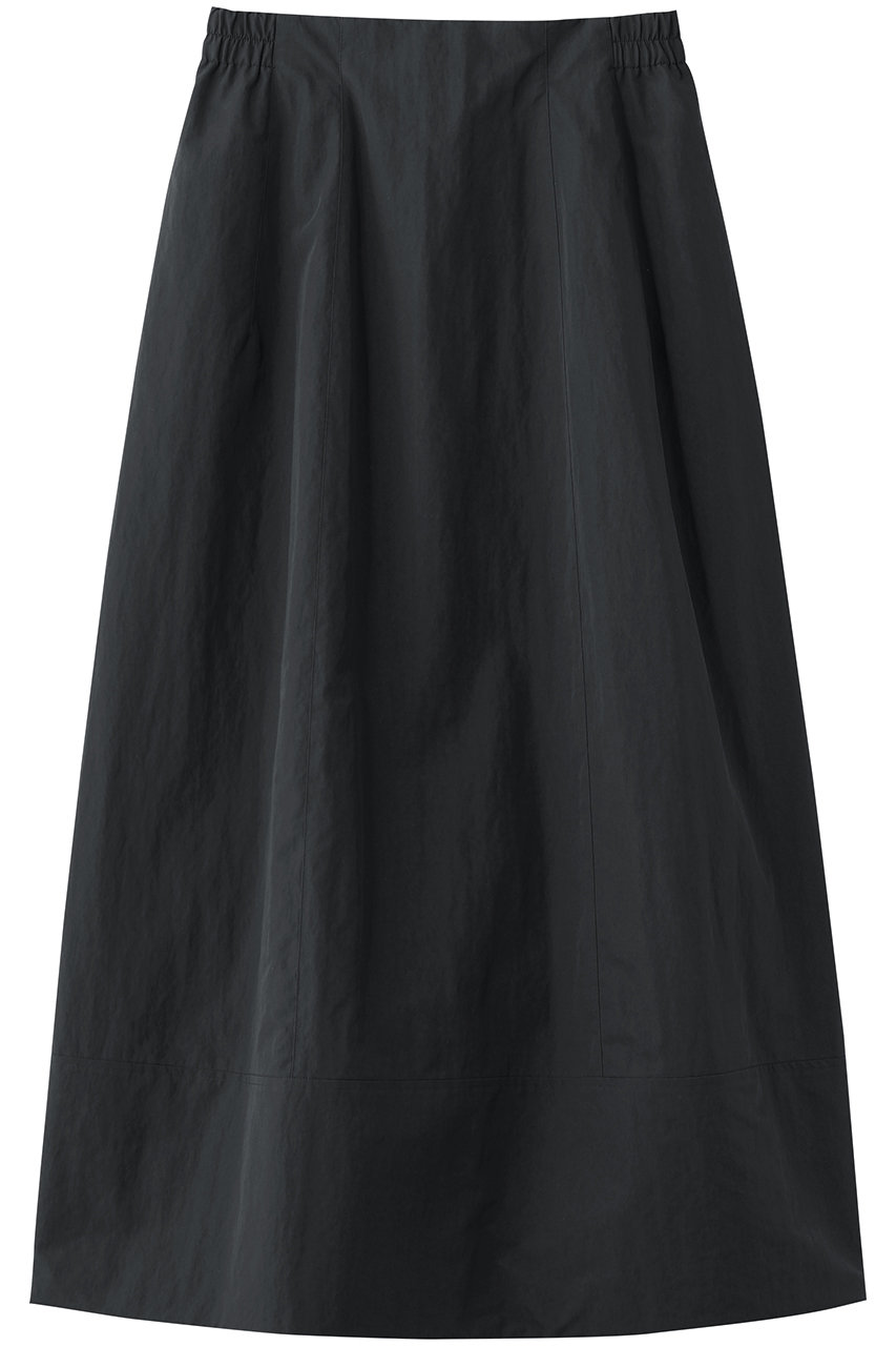 ebure 【店舗限定】コットンナイロンウェザークロス ドライタッチ イージーバレルスカート (ダークグレー, 36) エブール ELLE SHOP