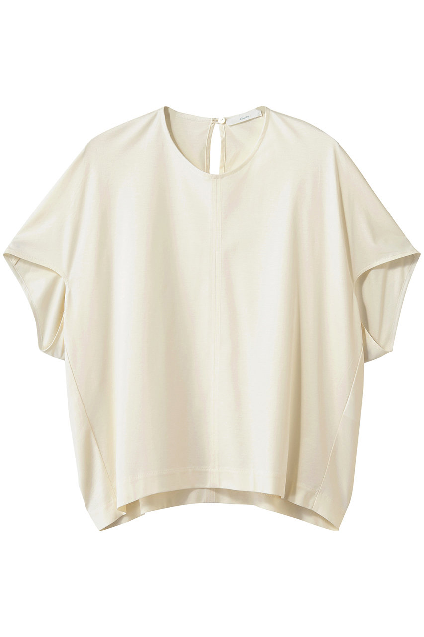 エブール/ebureの【予約販売】【店舗限定】ハイゲージシルケットスムーズ クルーネックカットソー(アイボリー/4310900589/26SSCS01KK)