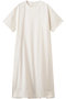 【予約販売】【店舗限定】ソフトサテン ピーチタッチ Tワンピース エブール/ebure ホワイト