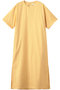 【予約販売】【店舗限定】ソフトサテン ピーチタッチ Tワンピース エブール/ebure イエロー