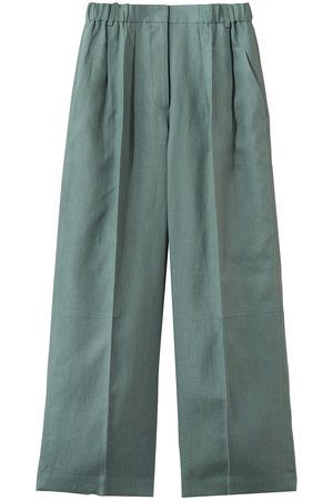 エブール/ebureの【予約販売】ボタニカルリネン ワイドパンツ(110600/110601)