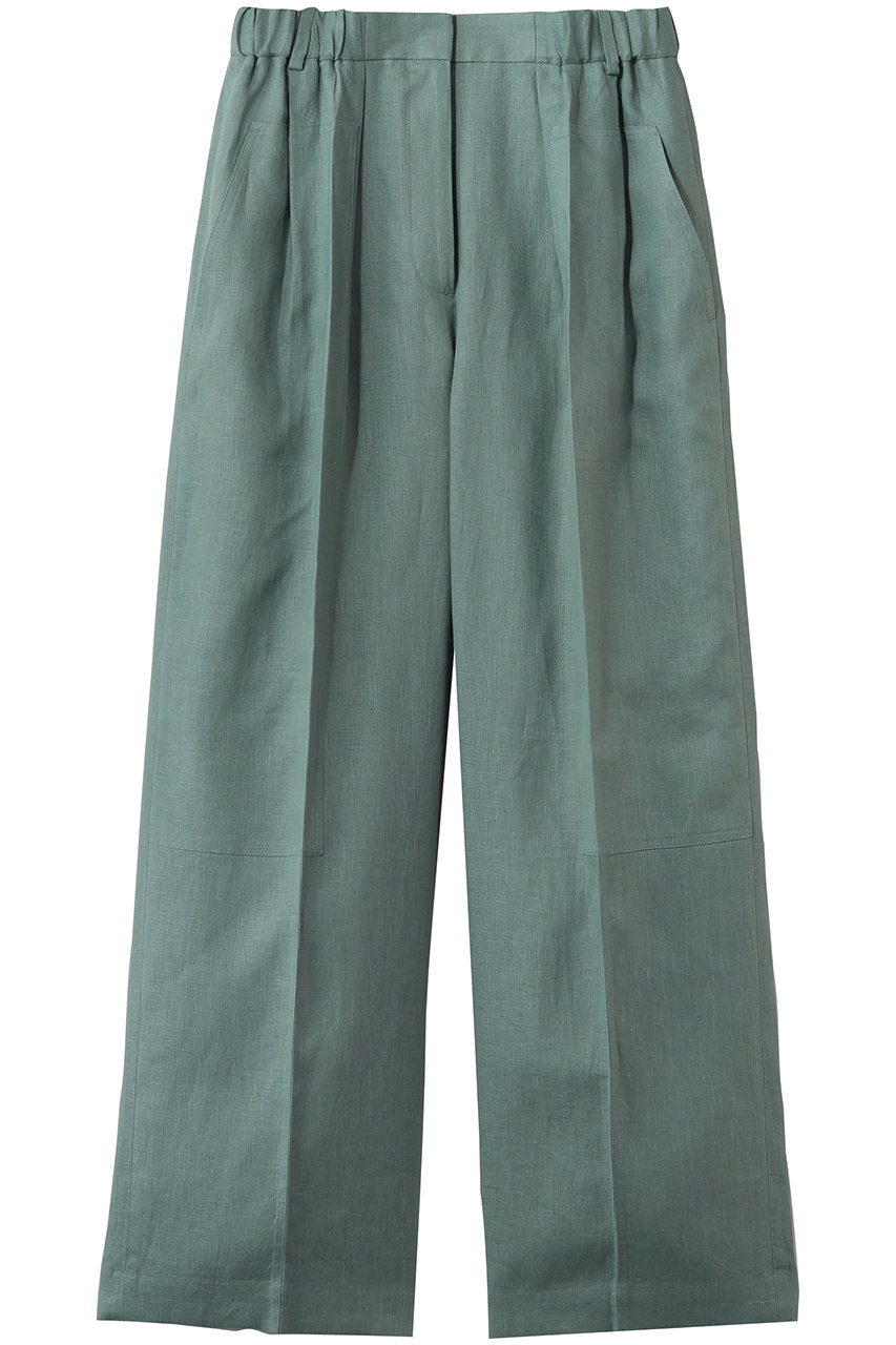 エブール/ebureの【予約販売】ボタニカルリネン ワイドパンツ(ライトグリーン/4310600652/26SSPT20)