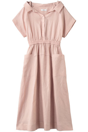 エブール/ebureの【予約販売】ボタニカルリネン シャツワンピース(110500/110503)