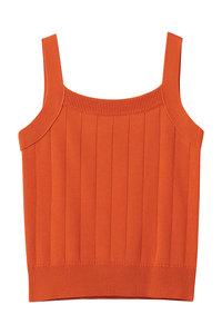 エブール ebure 　完売　シルクテープハンドニット タンクトップ ebure(エブール)｜ボタニカルダイコットンミドルゲージ カシュクール