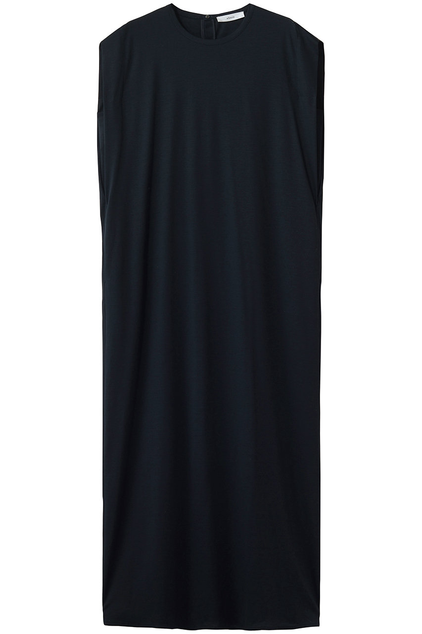 エブール/ebureの【4/24 0:00販売開始】ソフトドレープ Iラインワンピース(ネイビー/4310300302/26SSOP15)