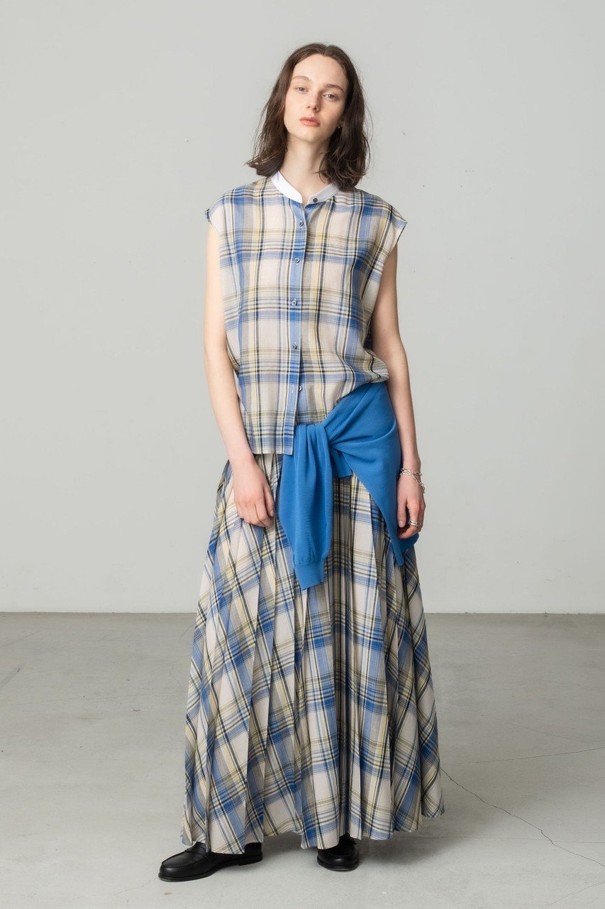 Ebure エブール　リネンチェックシャツ　2019ss ロンハーマン ebure(エブール)｜【5/12 0:00販売開始】キュプラリネンチェック