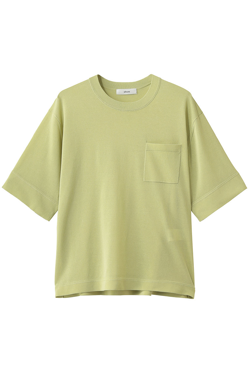 エブール/ebureの【5/15 0:00販売開始】シアーコットンアセテート クルーネックニットプルオーバー(ライトグリーン/4310800262/26SSKT27)
