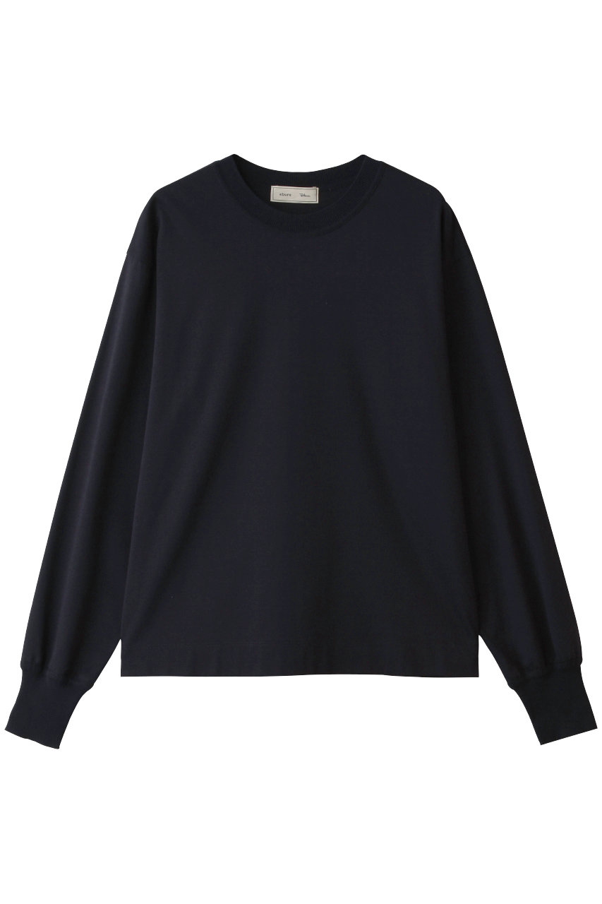 エブール/ebureの【ebure 10th×Ron Herman】ピュアオーガニックコットン ロングTシャツ(ネイビー/4410900426/26FWCS10)