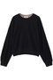 【予約販売】強撚シアーフライス クルーネック ロングスリーブカットソー（接触冷感） エブール/ebure ブラック
