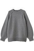 【予約販売】ローゲージカシミア クルーネックニットプルオーバー エブール/ebure