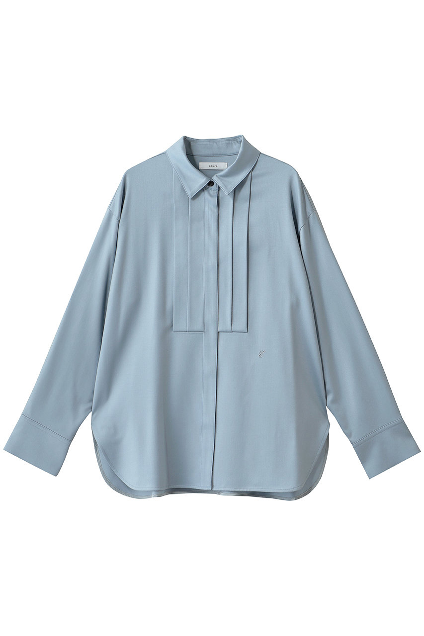 ebure ウールベネシャン ボザムシャツ (ライトブルー, 38) エブール ELLE SHOP
