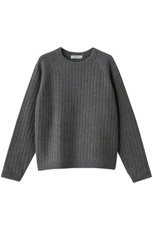 エブール/ebureの【予約販売】ウールカシミヤミドルゲージ クルーネックニットプルオーバー(110300/110301)