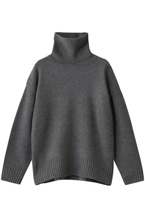 エブール/ebureの【予約販売】ウールカシミヤミドルゲージ ハイネックニットプルオーバー(110300/110301)