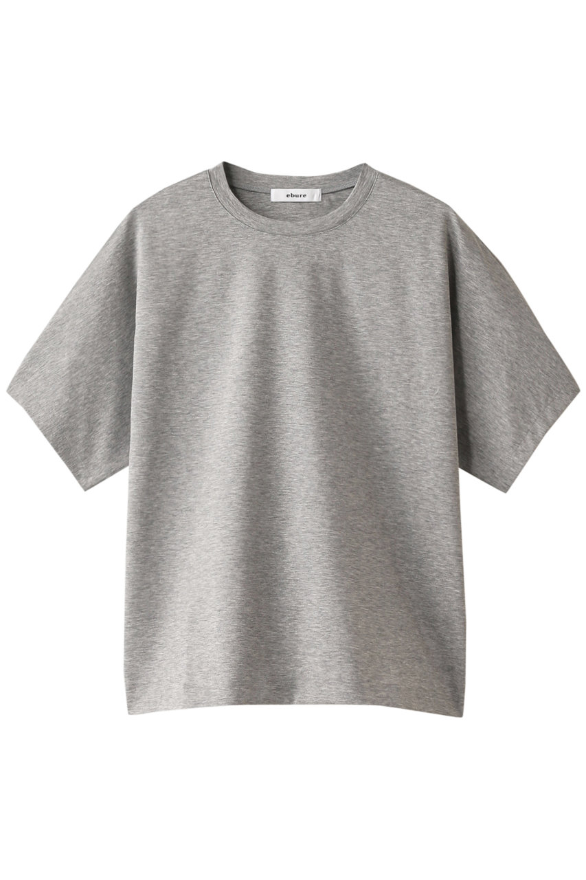 ebure エブール 超長綿スーピマコットン クルーネックTシャツ トップグレー