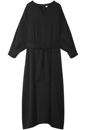 エブール/ebureのトリアセジョーゼット ベルトマークワンピース