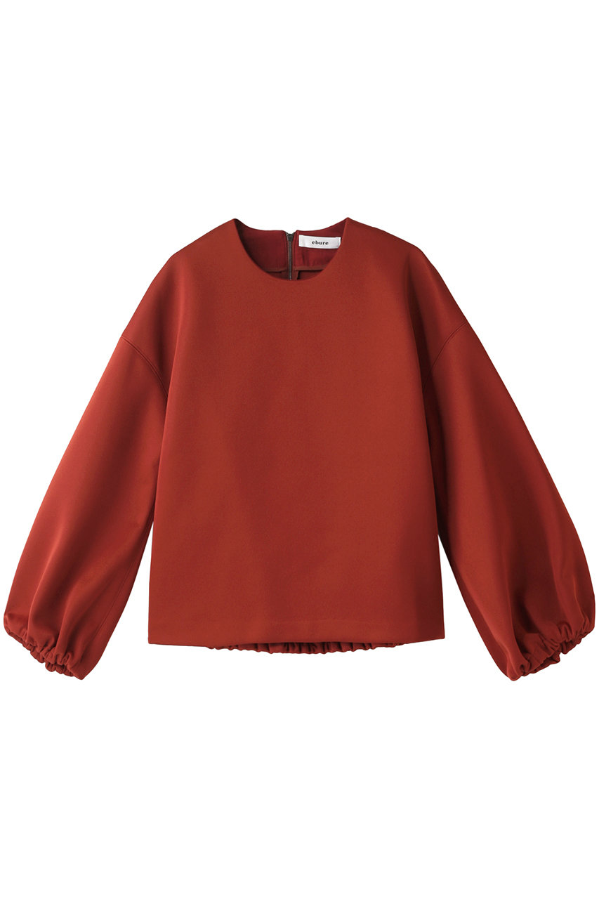 SALE 【30%OFF】 ebure エブール ダブルラッセル ボリュームプルオーバー レッド
