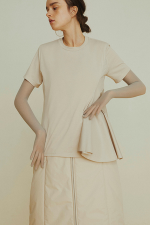 ダンスキン/DANSKINの【DEAR DANSKIN】ハイブリッドフレアTシャツ