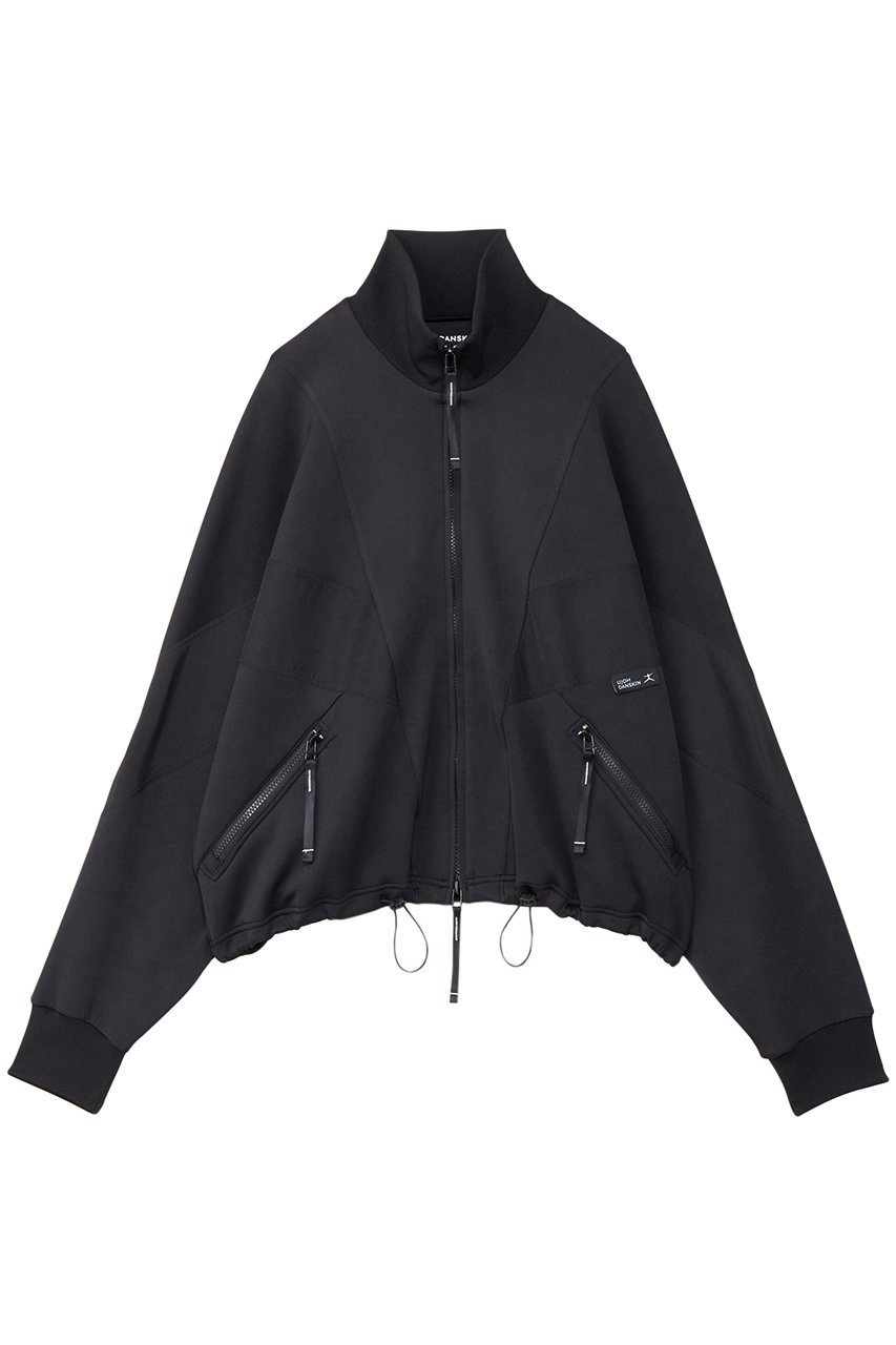 DANSKIN 【UJOH×DANSKIN】スタンドカラースウェットジャケット (ブラック, L) ダンスキン ELLE SHOP