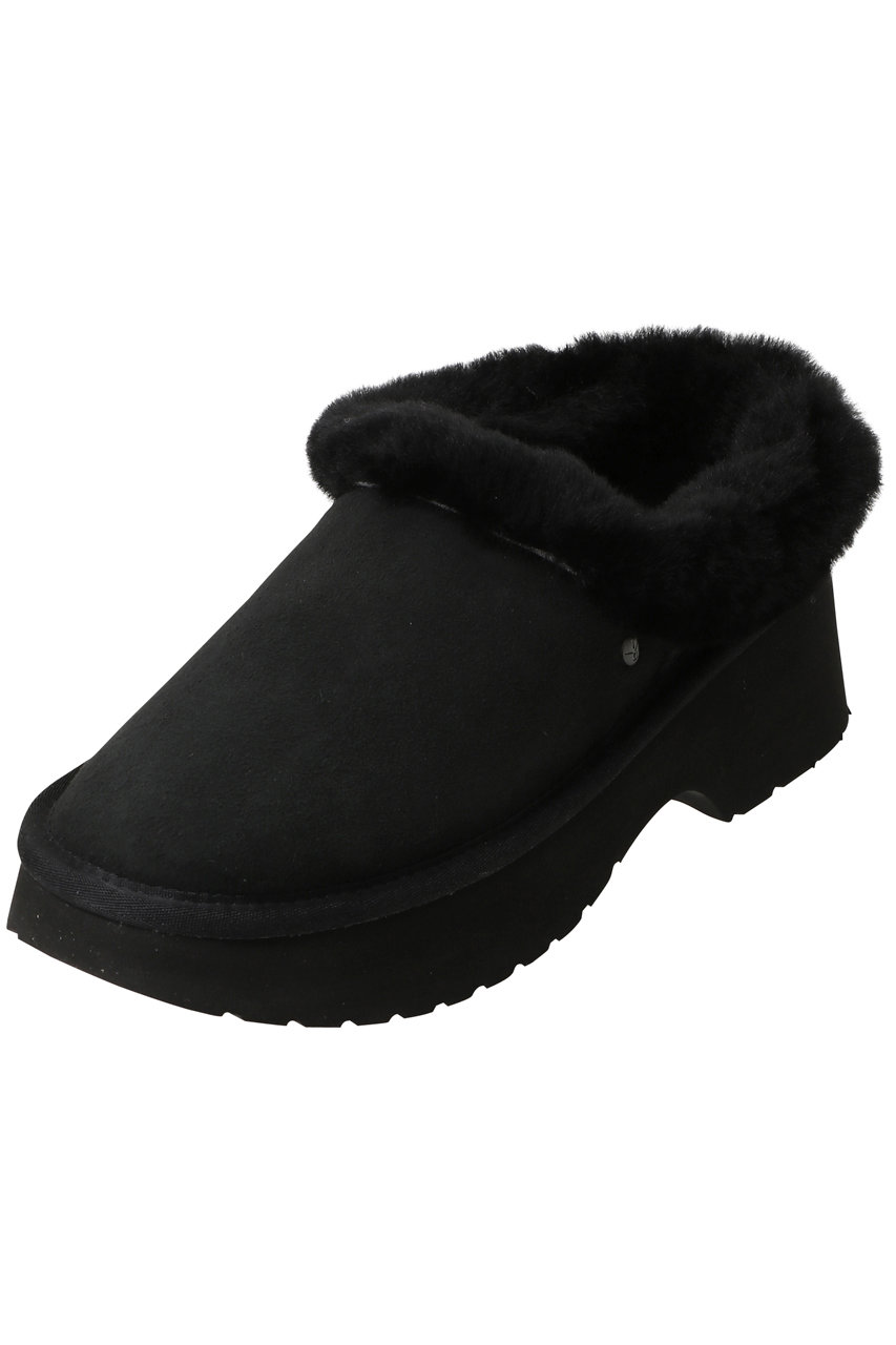 EMU Australia VIRGINIA CLOG サンダル (ブラック, W6(23cm)) エミュ オーストラリア ELLE SHOP