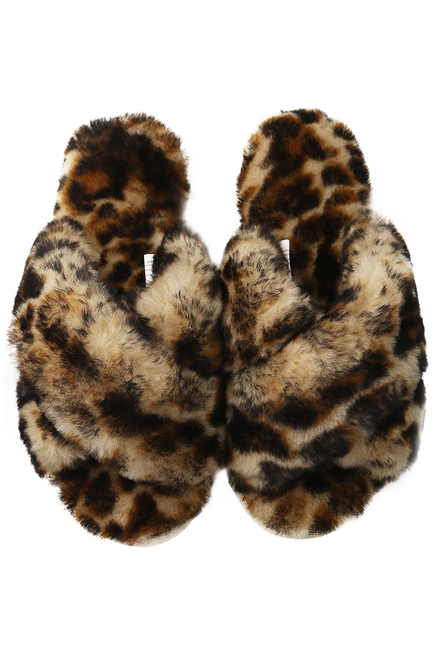 SALE 【30%OFF】 EMU Australia エミュ オーストラリア Mayberry シープスキンサンダル レオパード