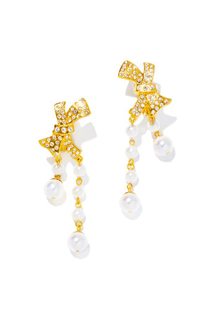 イリスフォーセブン/IRIS 47のbow pearl イヤリング