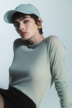 イリスフォーセブン/IRIS 47のシアーロングスリーブトップス(110100/110103)