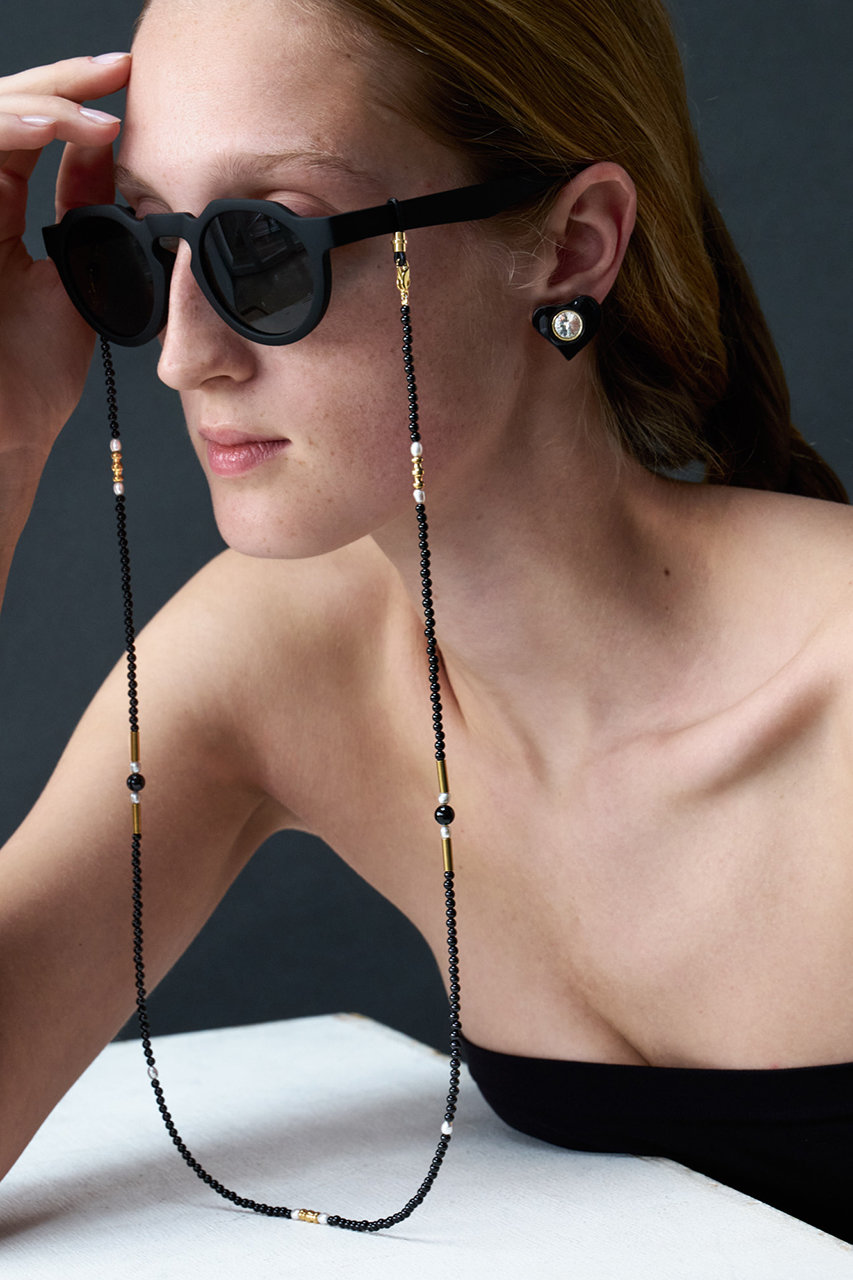 【IRIS47】イリスフォーセブン　ジュエリー　アクセサリー　ロングネックレス IRIS 47(イリスフォーセブン)｜onyx glass chain ネックレス