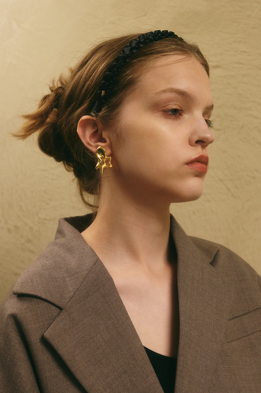 Iris 47 ヘアバンド カチューシャ オペラ リボン ブラック IRIS47｜Charlotte headband カチューシャ リボン - H.O.V