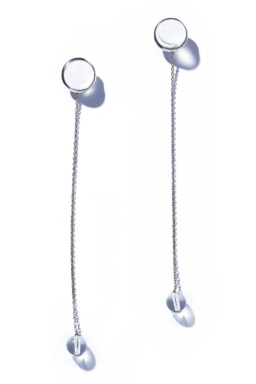 IRIS 47 kryos chain ピアス (シルバー, F) イリスフォーセブン ELLE SHOP