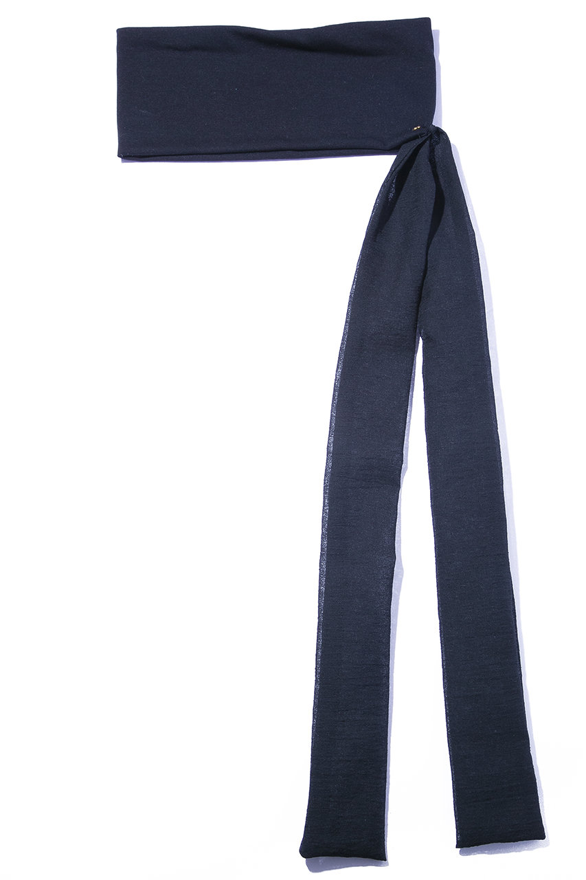 IRIS 47 minimal tie ターバン (ブラック, F) イリスフォーセブン ELLE SHOP IRIS 47 minimal tie ターバン (ブラック, F) イリスフォーセブン ELLE SHOP