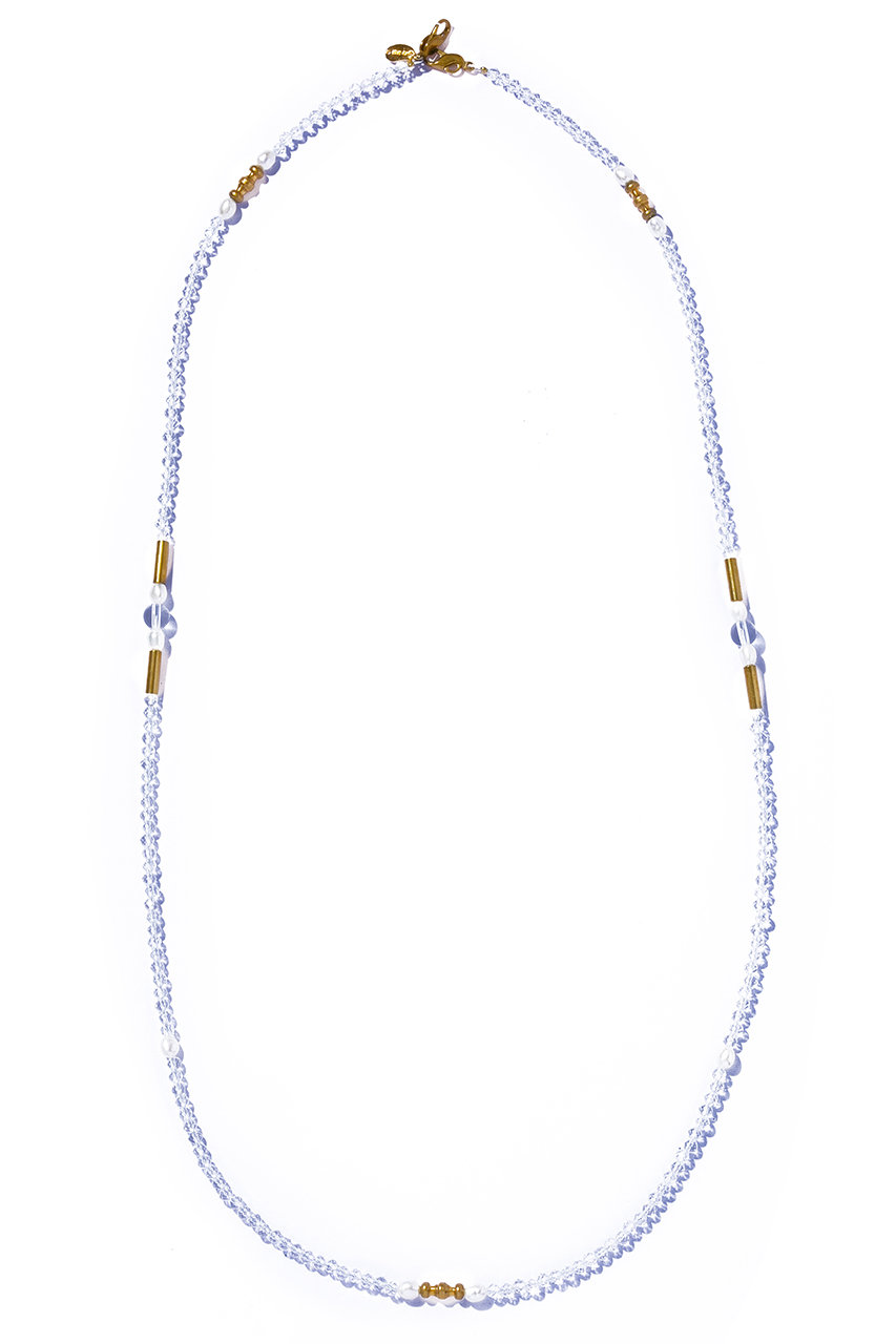 IRIS 47 crystal glass chain ネックレス (クリア, F) イリスフォーセブン ELLE SHOP IRIS 47 crystal glass chain ネックレス (クリア, F) イリスフォーセブン ELLE SHOP