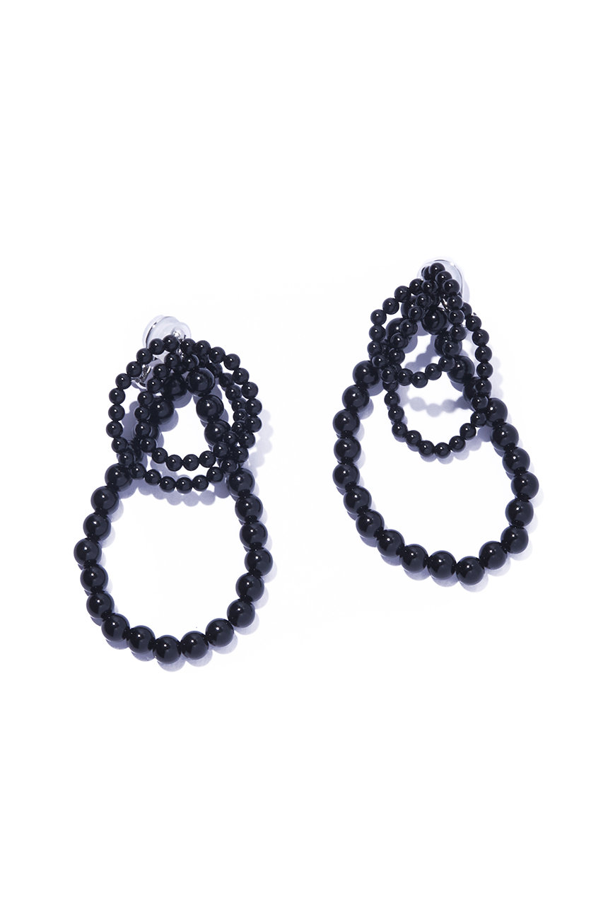 イリスフォーセブン/IRIS 47のfabiana onyx イヤリング(ブラック/JSV13)