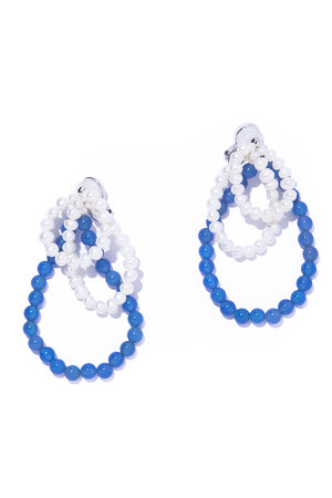 イリスフォーセブン/IRIS 47のfabiana blue agate イヤリング(150100/150102)