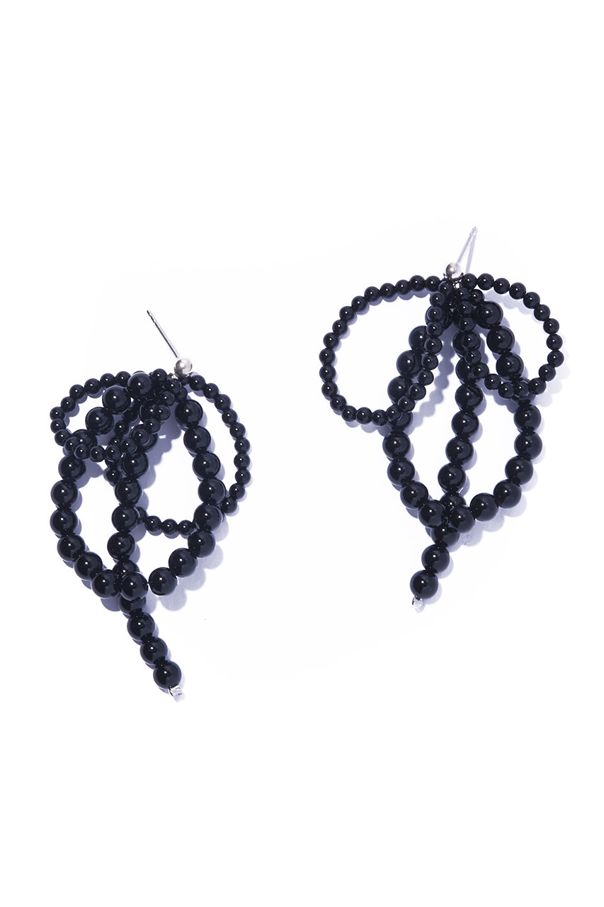 イリスフォーセブン/IRIS 47のfabiana onyx ピアス(ブラック/JSV9)